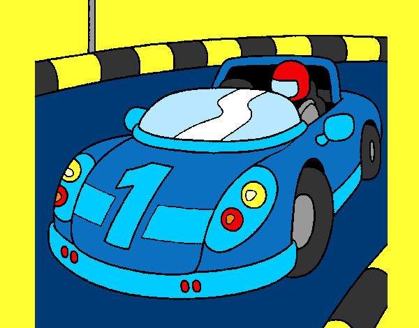 Desenho Carro de corridas pintado por Giovanni