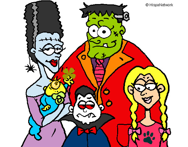 Desenho Família de monstros pintado por Joaoreal