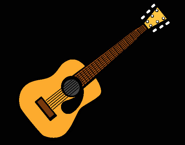 Desenho Guitarra espanhola II pintado por Felipe