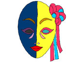 Desenho Máscara italiana pintado por Catia08