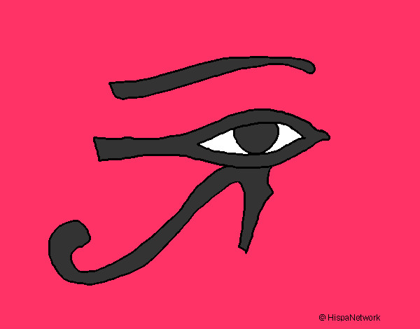 Desenho Olho de hórus pintado por jonatan 