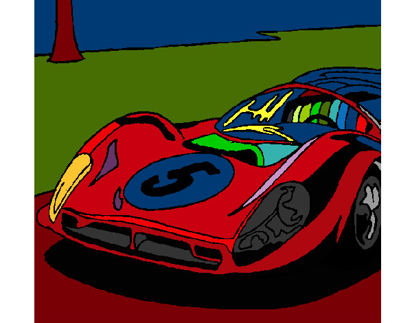 Desenho Automóvel número 5 pintado por Alex
