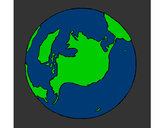 Desenho Planeta terra pintado por Rykar