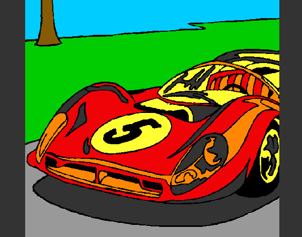 Desenho Automóvel número 5 pintado por Furtado