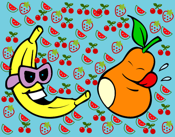 Desenho Frutas loucas pintado por LOLLA