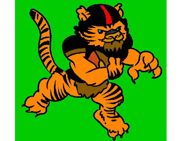 Desenho Jogador tigre pintado por Furtado