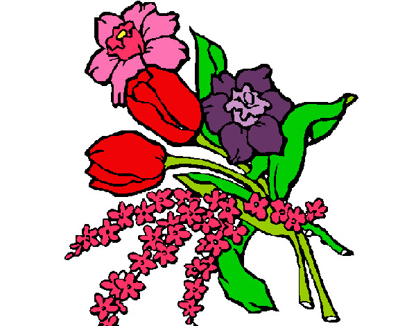 Desenho Ramo de flores pintado por rafaella10