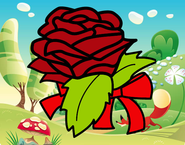 Desenho Rosa, flor pintado por samu547