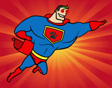 Desenho Super herói enorme pintado por SergioNeto