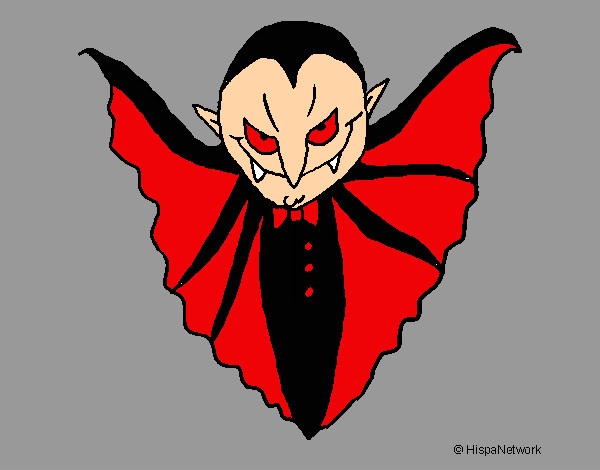 Desenho Vampiro aterrorizador pintado por brunodv