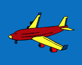 Desenho Avião de passageiros pintado por visjn