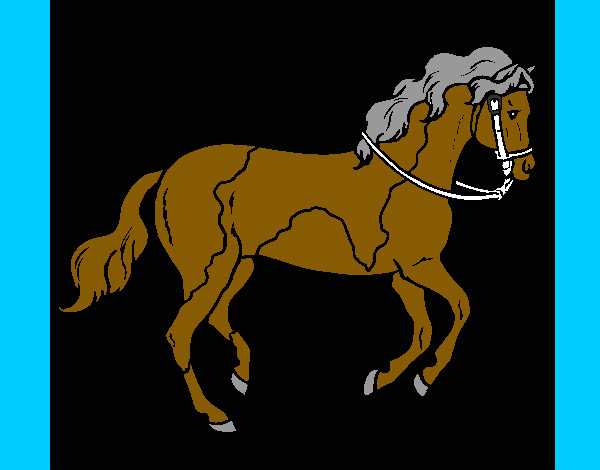 Desenho Cavalo 5 pintado por edineiacg