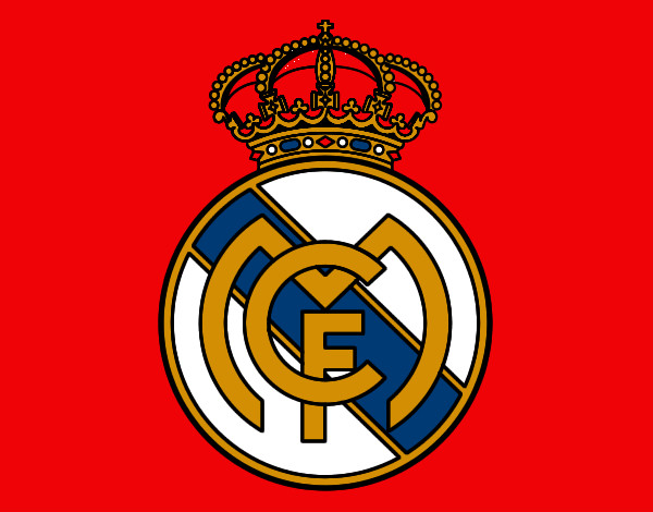 Desenho Emblema do Real Madrid C.F. pintado por fortinho