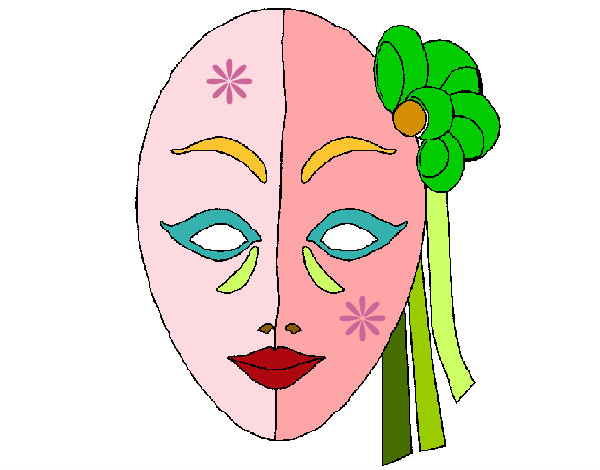 Desenho Máscara italiana pintado por ryttabr