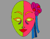 Desenho Máscara italiana pintado por Thaiisa
