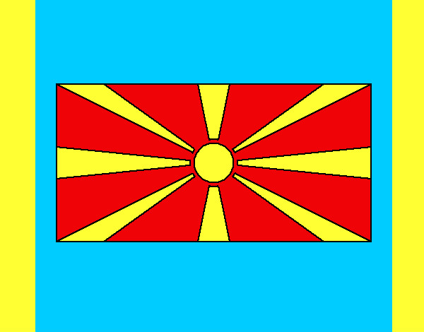 Desenho República da Macedónia pintado por fortinho