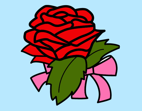 Desenho Rosa, flor pintado por elane