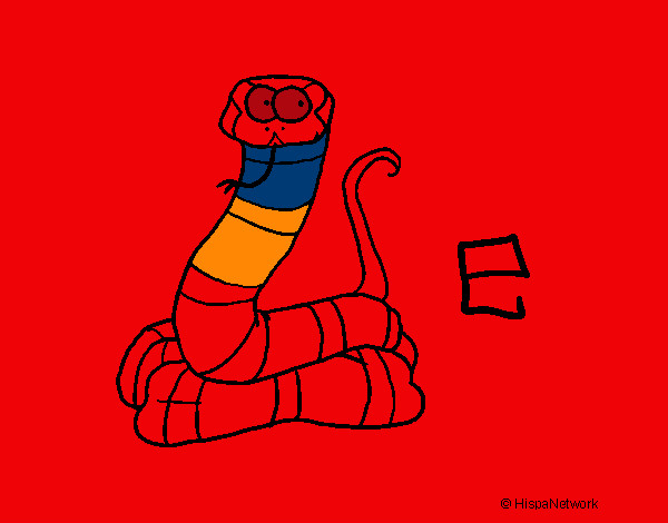 Desenho Serpente 2a pintado por thomasfort
