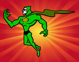 Desenho Super herói poderoso pintado por tykt
