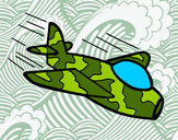 Desenho Avião da camuflagem pintado por tykt