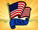 Desenho Bandeira dos Estados Unidos pintado por LukasDDL