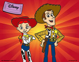 Desenho Jessie e Woody pintado por kakakahn