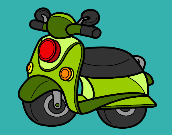 Desenho Motocicleta Vespa pintado por Cintia