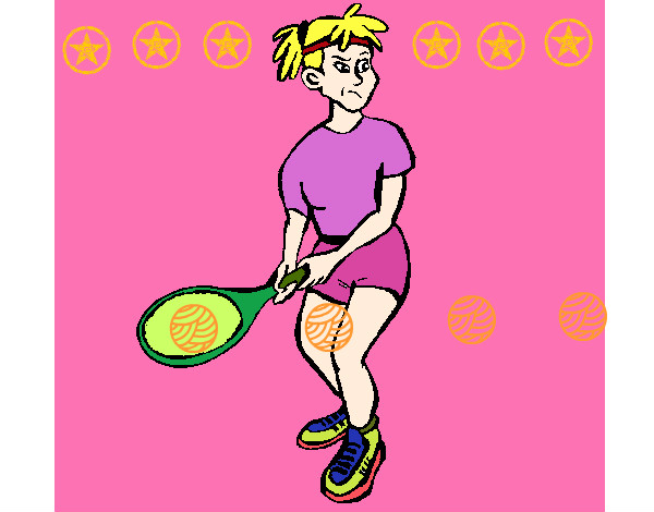 Desenho Rapariga tenista pintado por Luna10