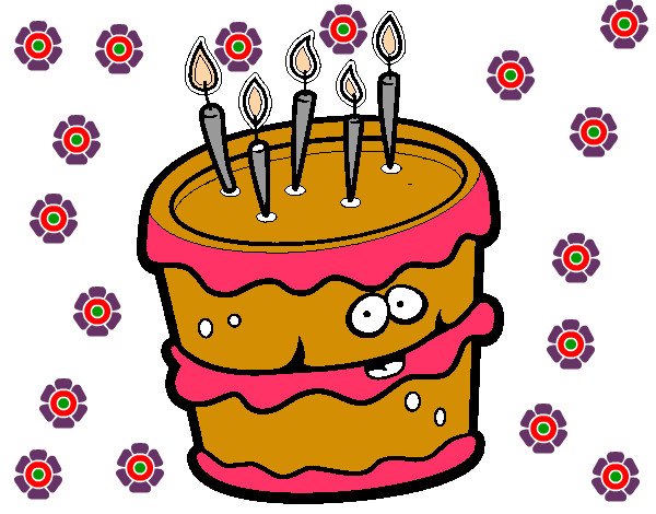 Desenho de Pedaço de bolo pintado e colorido por Melanie o dia 27 de Agosto  do 2012