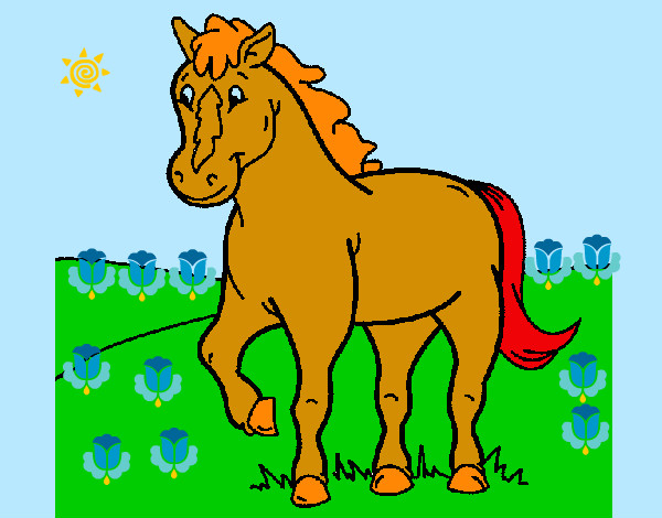 Desenho Cavalo 4 pintado por daniel23
