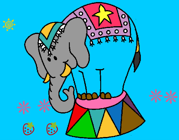 Desenho Elefante a actuar pintado por daniel23