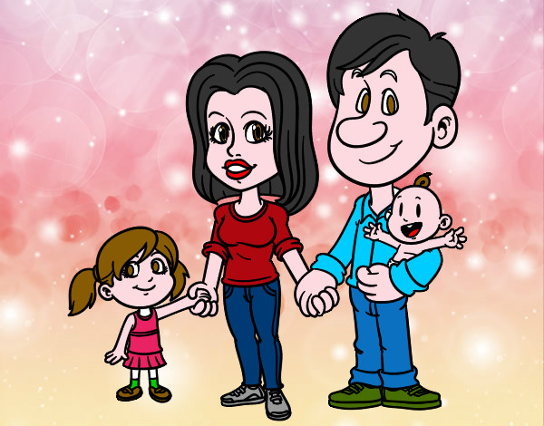 Desenho Família feliz pintado por melissa08