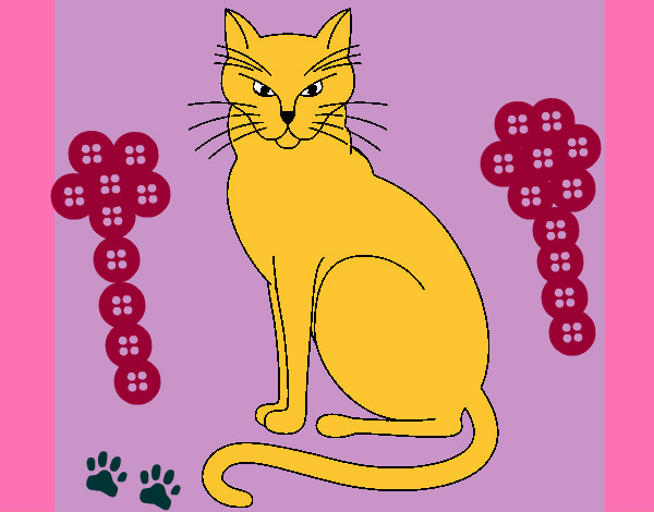 Desenho Felino pintado por melissa08