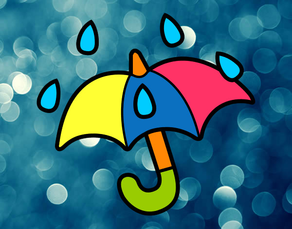 Desenho Guarda-chuva aberto pintado por jaqckreis