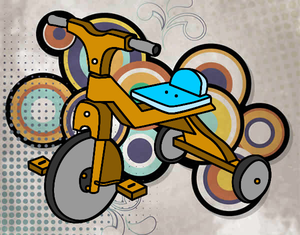 Desenho Triciclo infante pintado por ArTe