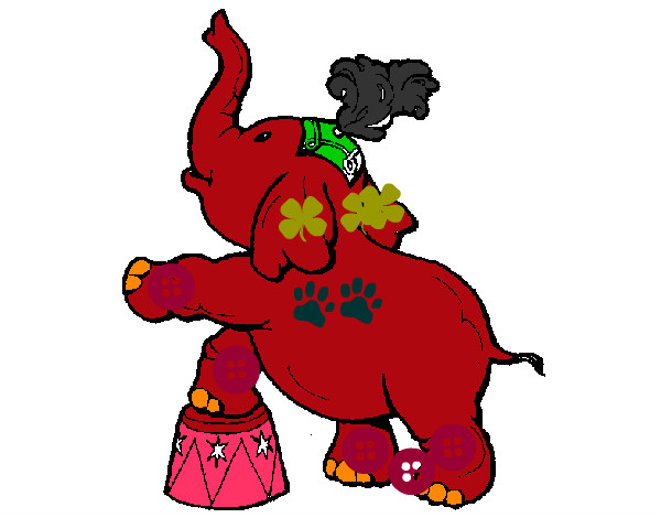 Desenho Elefante pintado por nataliasa