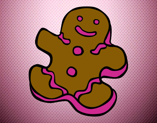 Desenho Boneco do biscoito pintado por BrendaManu