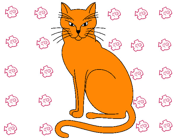 Desenho Felino pintado por Leal