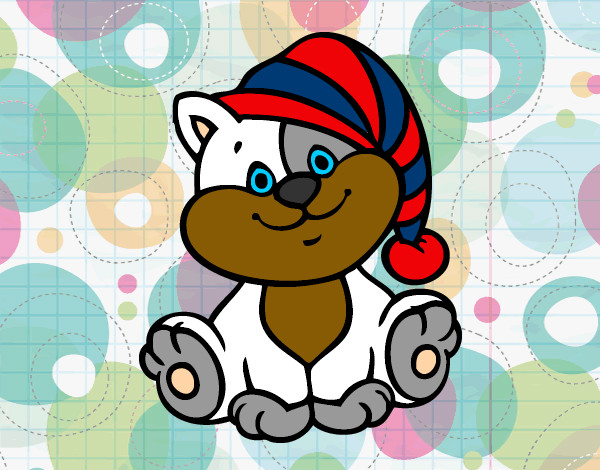 Desenho Gato com chapéu pintado por kakakahn
