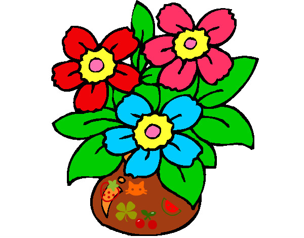 Desenho Jarro de flores pintado por ana79