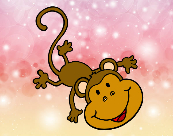Desenho Macaco encantador pintado por Leal