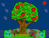 Desenho Macieira  pintado por LUCCA