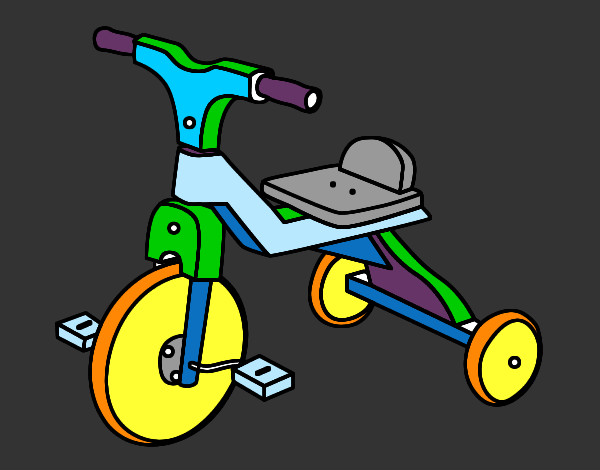 Desenho Triciclo infante pintado por lugabi