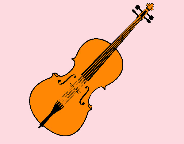 Desenho Violino pintado por BrendaManu