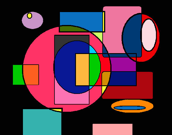 Desenho Redondas e quadradas pintado por Renatta