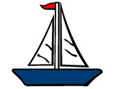 Desenho Barco veleiro pintado por andreiagsi