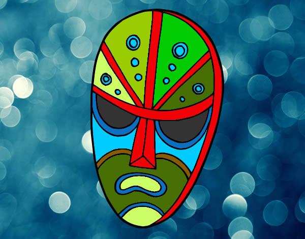 Desenho Máscara zangada pintado por super