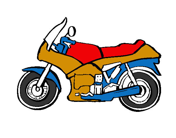 Desenho de Moto esportiva pintado e colorido por Edududu o dia 11 de  Dezembro do 2013