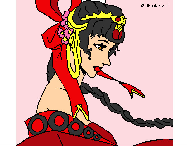 Desenho Princesa chinesa pintado por ImShampoo