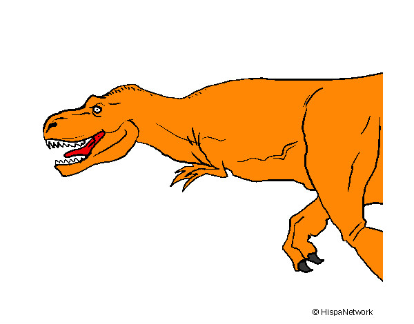 Desenho Tiranossaurus Rex pintado por GabrielRD
